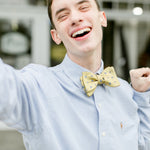 Sharply Dressed in Gold Bow Tie