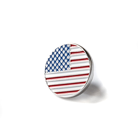 Circle American Flag Lapel Pin